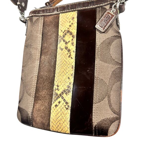 21. COACH Hampton Signature Crossbody Bag W/ hangtag - Picture 5 of 13